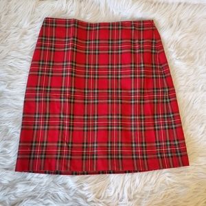 NWT talbots plaid skirt size 8